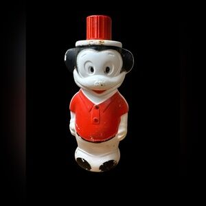 Vintage 1960’s Mickey Mouse Soaky Bubble Bath Bottle 7.5”